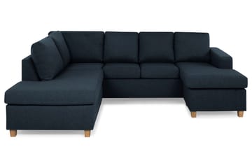 Crazy 4-sits Vänstervänd U-formad Large Soffa med Divan och Schäslong i Tyg