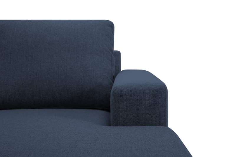 Crazy 4-sits Vänstervänd U-formad Large Soffa med Divan och Schäslong i Tyg - Blå - Möbler - Soffa - U-soffa