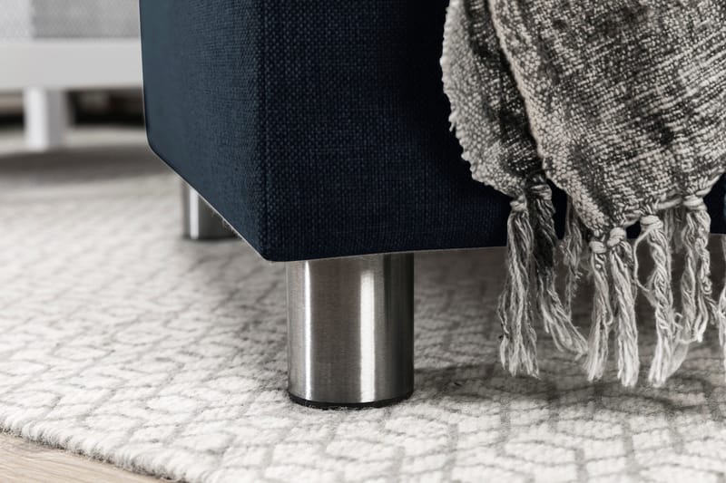 Crazy 4-sits Vänstervänd U-formad Large Soffa med Divan och Schäslong i Tyg - Blå - Möbler - Soffa - U-soffa