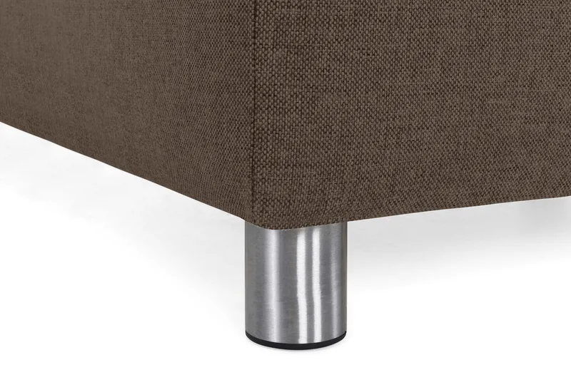 Crazy 4-sits Vänstervänd U-formad Large Soffa med Divan och Schäslong i Tyg - Brun - Möbler - Soffa - U-soffa