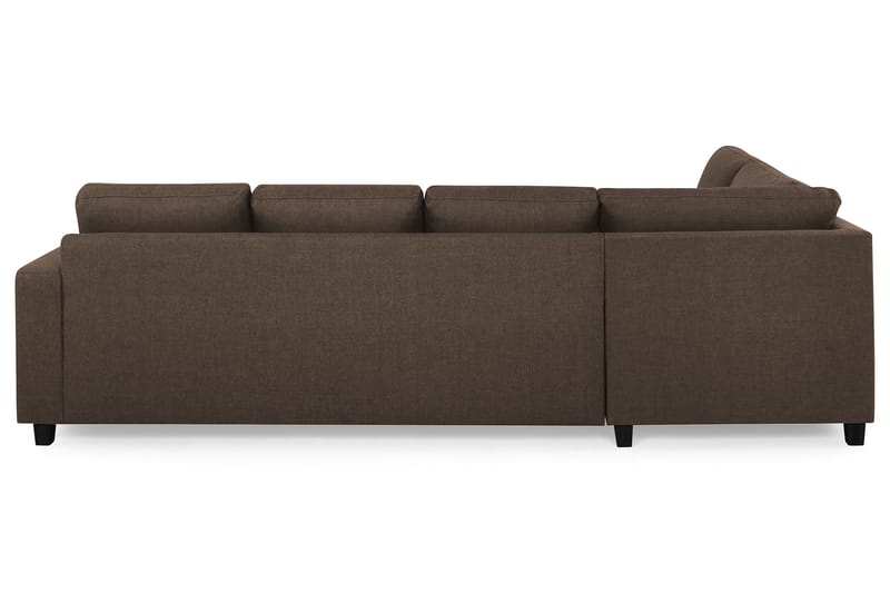 Crazy 4-sits Vänstervänd U-formad Large Soffa med Divan och Schäslong i Tyg - Brun - Möbler - Soffa - U-soffa