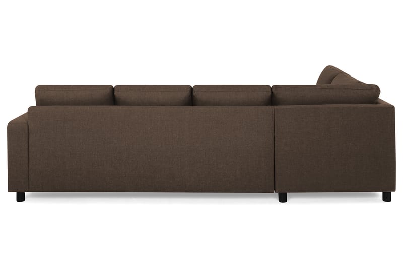 Crazy 4-sits Vänstervänd U-formad Large Soffa med Divan och Schäslong i Tyg - Brun - Möbler - Soffa - U-soffa