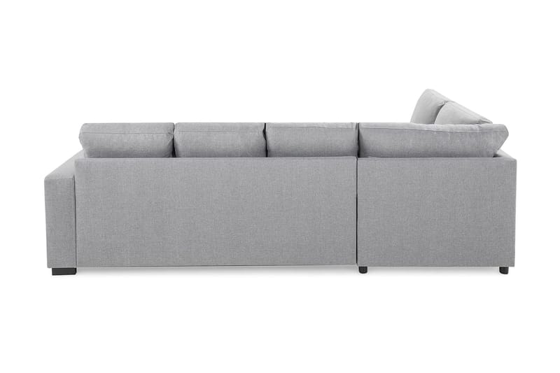 Crazy 4-sits Vänstervänd U-formad Large Soffa med Divan och Schäslong i Tyg - Grå - Möbler - Soffa - U-soffa
