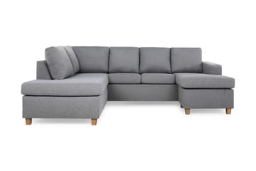 Crazy 4-sits Vänstervänd U-formad Large Soffa med Divan och Schäslong i Tyg