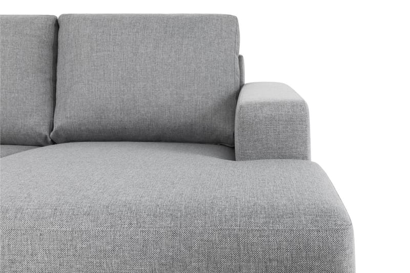 Crazy 4-sits Vänstervänd U-formad Large Soffa med Divan och Schäslong i Tyg - Grå - Möbler - Soffa - U-soffa