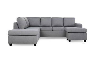 Crazy 4-sits Vänstervänd U-formad Large Soffa med Divan och Schäslong i Tyg