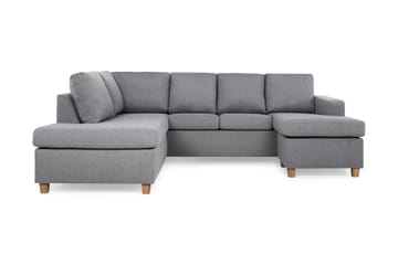 Crazy 4-sits Vänstervänd U-formad Large Soffa med Divan och Schäslong i Tyg