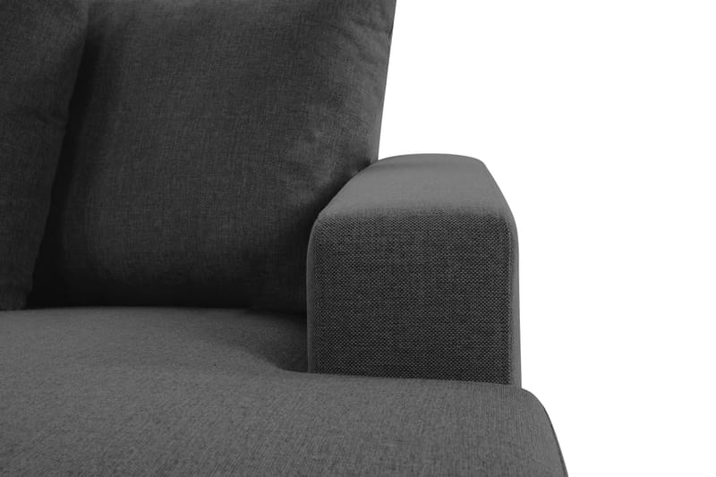 Crazy 4-sits Vänstervänd U-formad Large Soffa med Divan och Schäslong i Tyg inkl Kuvertkuddar - Mörkgrå - Möbler - Soffa - U-soffa