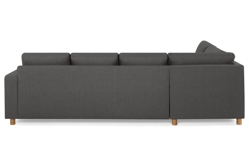 Crazy 4-sits Vänstervänd U-formad Large Soffa med Divan och Schäslong i Tyg - Mörkgrå - Möbler - Soffa - U-soffa
