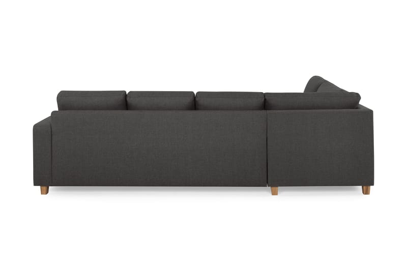 Crazy 4-sits Vänstervänd U-formad Large Soffa med Divan och Schäslong i Tyg - Mörkgrå - Möbler - Soffa - U-soffa