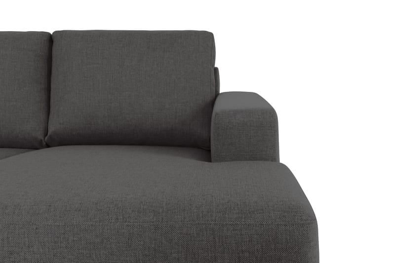 Crazy 4-sits Vänstervänd U-formad Large Soffa med Divan och Schäslong i Tyg - Mörkgrå - Möbler - Soffa - U-soffa