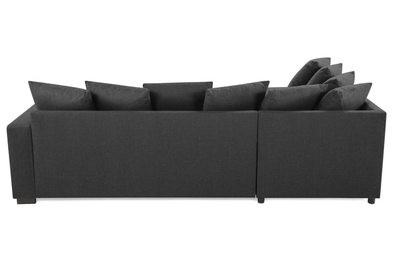 Crazy 4-sits Vänstervänd U-formad Small Soffa med Divan och Schäslong i Tyg inkl Kuvertkuddar - Mörkgrå - Möbler - Soffa - U-soffa