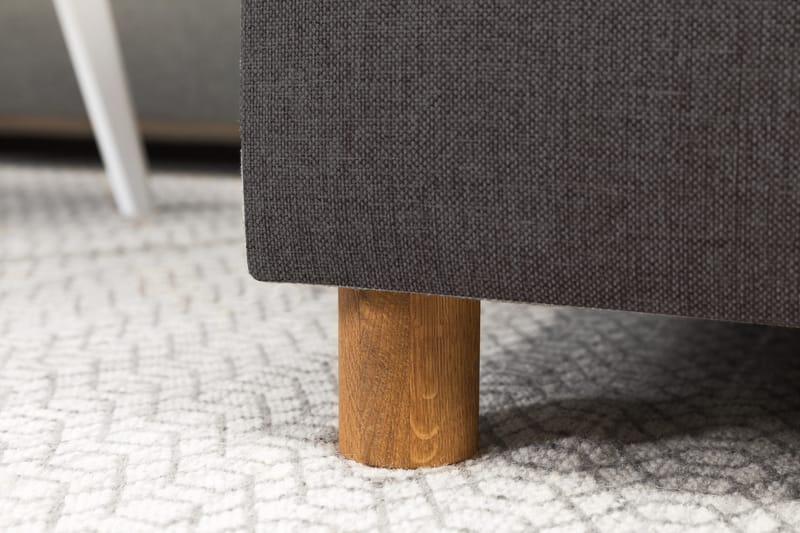 Crazy 4-sits Vänstervänd U-formad Small Soffa med Divan och Schäslong i Tyg - Mörkgrå - Möbler - Soffa - U-soffa