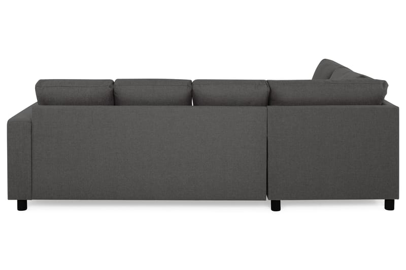Crazy 4-sits Vänstervänd U-formad Small Soffa med Divan och Schäslong i Tyg - Mörkgrå - Möbler - Soffa - U-soffa
