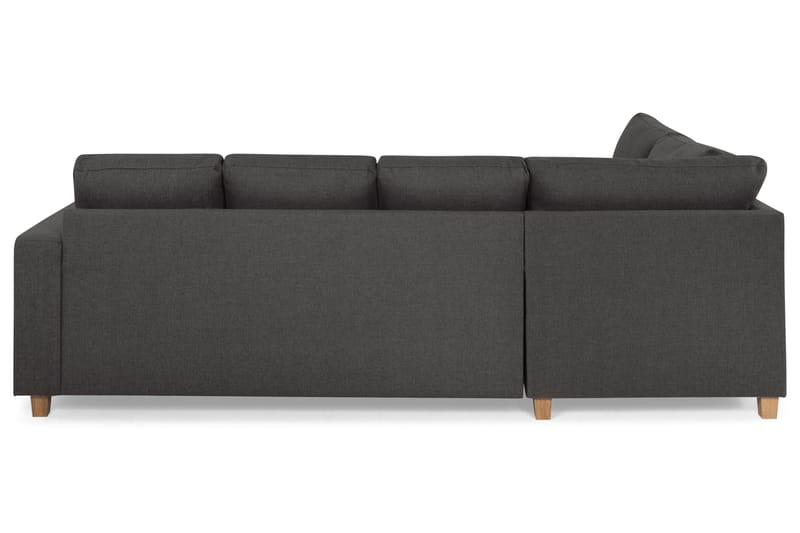 Crazy 4-sits Vänstervänd U-formad Small Soffa med Divan och Schäslong i Tyg - Mörkgrå - Möbler - Soffa - U-soffa