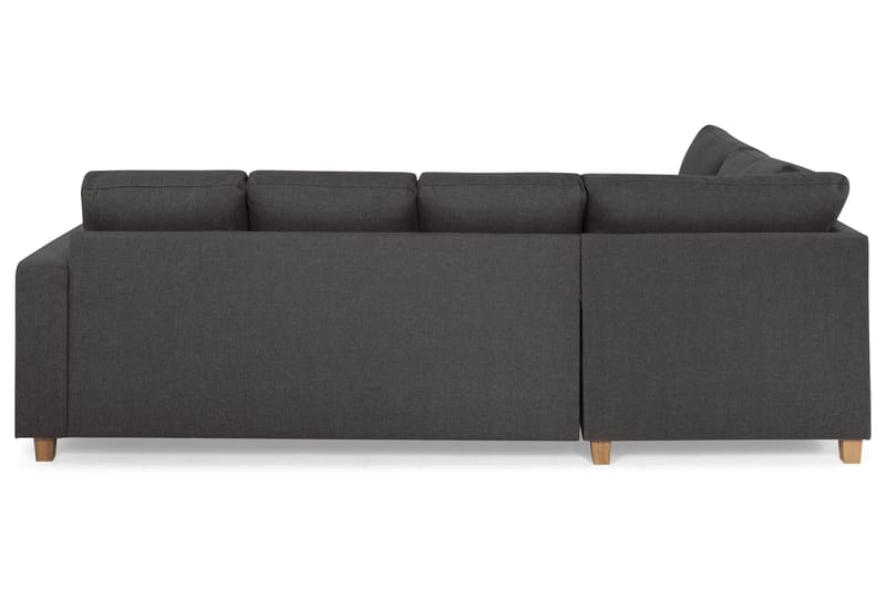 Crazy 4-sits Vänstervänd U-formad Small Soffa med Divan och Schäslong i Tyg - Mörkgrå - Möbler - Soffa - U-soffa