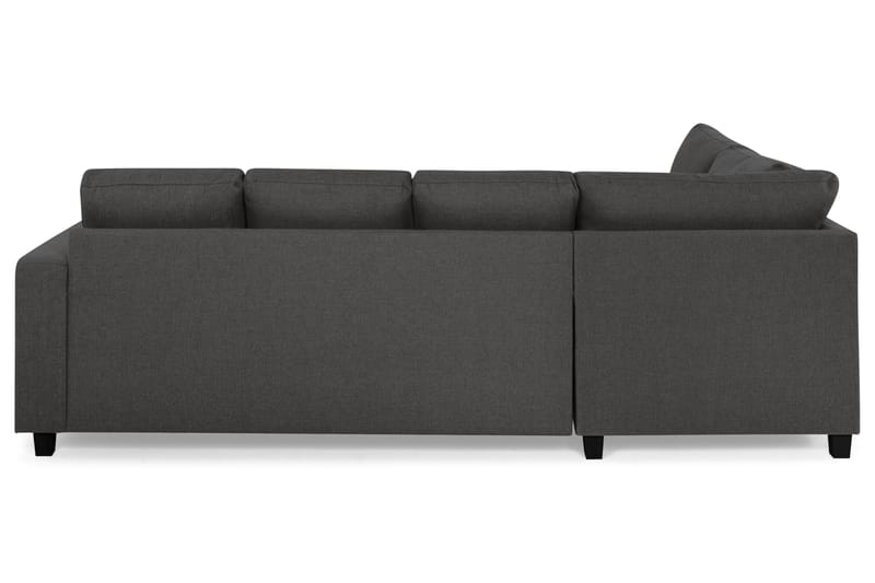 Crazy 4-sits Vänstervänd U-formad Small Soffa med Divan och Schäslong i Tyg - Mörkgrå - Möbler - Soffa - U-soffa