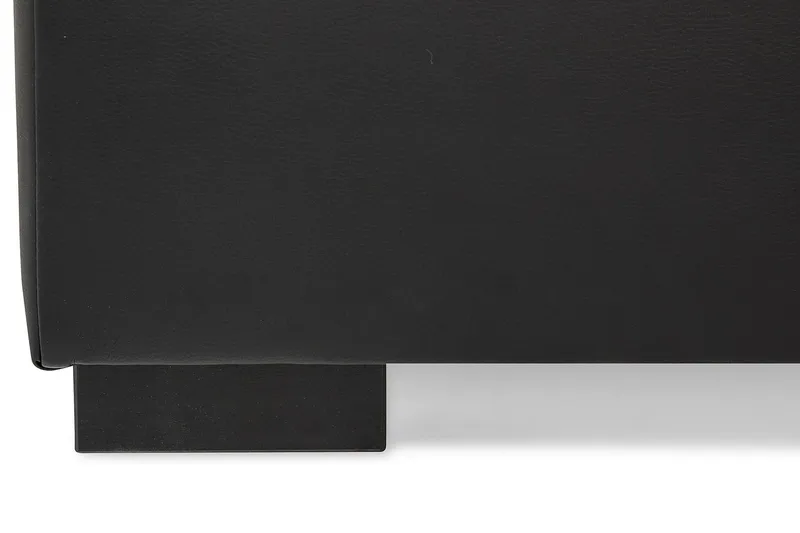 Crazy 5-sits Högervänd U-formad X-Large Soffa med Divan och Schäslong i Konstläder - Svart - Möbler - Soffa - U-soffa