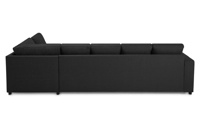 Crazy 5-sits Högervänd U-formad X-Large Soffa med Divan och Schäslong i Tyg - Antracit - Möbler - Soffa - Skinnsoffor
