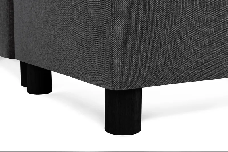 Crazy 5-sits Högervänd U-formad X-Large Soffa med Divan och Schäslong i Tyg - Antracit - Möbler - Soffa - U-soffa