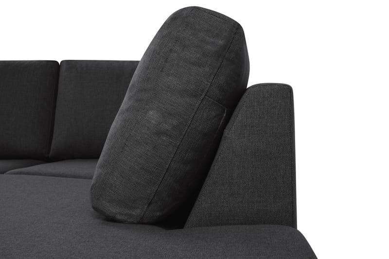 Crazy 5-sits Högervänd U-formad X-Large Soffa med Divan och Schäslong i Tyg - Antracit - Möbler - Soffa - U-soffa