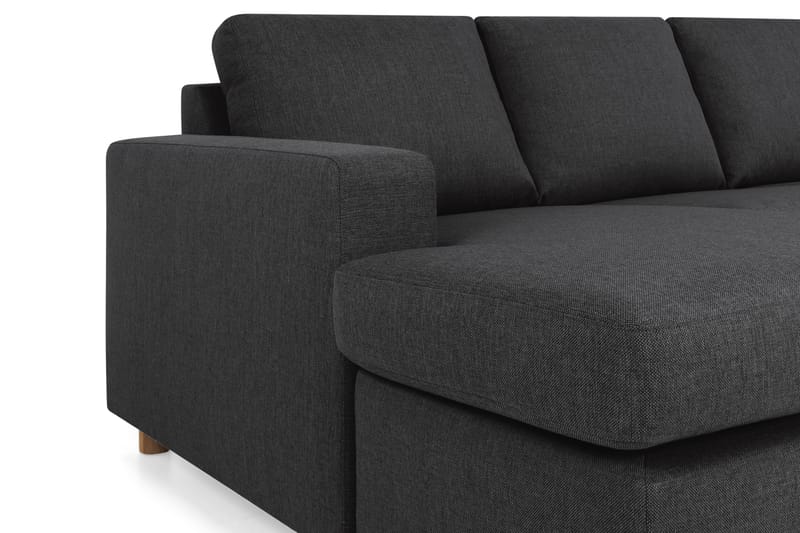 Crazy 5-sits Högervänd U-formad X-Large Soffa med Divan och Schäslong i Tyg - Antracit - Möbler - Soffa - U-soffa
