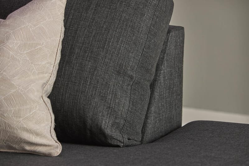 Crazy 5-sits Högervänd U-formad X-Large Soffa med Divan och Schäslong i Tyg - Antracit - Möbler - Soffa - U-soffa