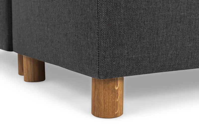 Crazy 5-sits Högervänd U-formad X-Large Soffa med Divan och Schäslong i Tyg - Antracit - Möbler - Soffa - U-soffa