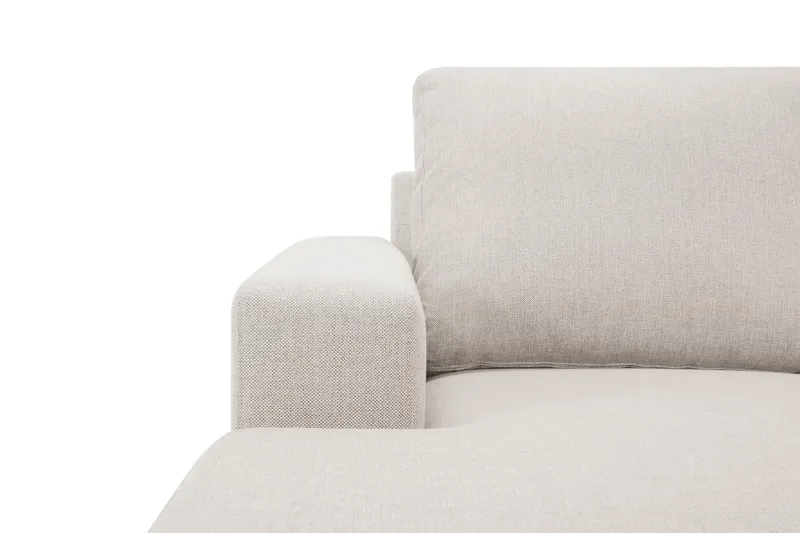 Crazy 5-sits Högervänd U-formad X-Large Soffa med Divan och Schäslong i Tyg - Beige - Möbler - Soffa - U-soffa