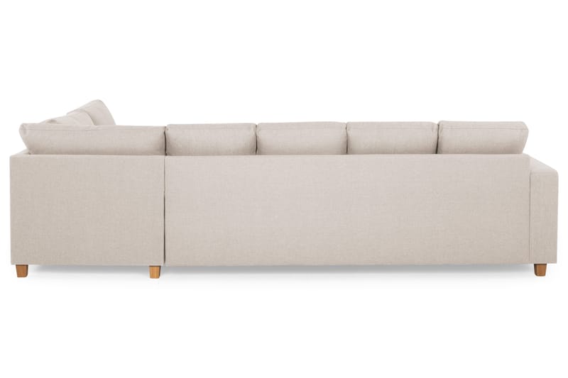 Crazy 5-sits Högervänd U-formad X-Large Soffa med Divan och Schäslong i Tyg - Beige - Möbler - Soffa - U-soffa