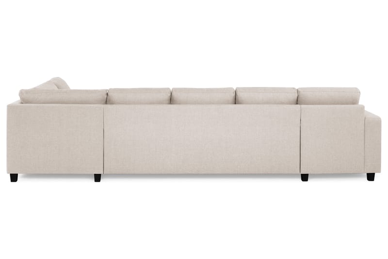Crazy 5-sits Högervänd U-formad X-Large Soffa med Divan och Schäslong i Tyg - Beige - Möbler - Soffa - U-soffa