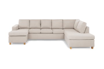 Crazy 5-sits Högervänd U-formad X-Large Soffa med Divan och Schäslong i Tyg