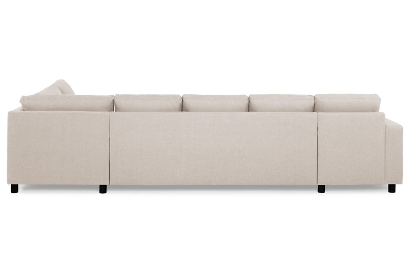 Crazy 5-sits Högervänd U-formad X-Large Soffa med Divan och Schäslong i Tyg - Beige - Möbler - Soffa - U-soffa