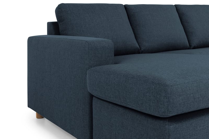 Crazy 5-sits Högervänd U-formad X-Large Soffa med Divan och Schäslong i Tyg - Blå - Möbler - Soffa - U-soffa