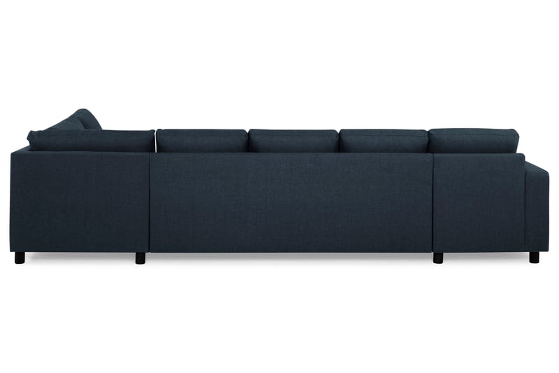 Crazy 5-sits Högervänd U-formad X-Large Soffa med Divan och Schäslong i Tyg - Blå - Möbler - Soffa - U-soffa
