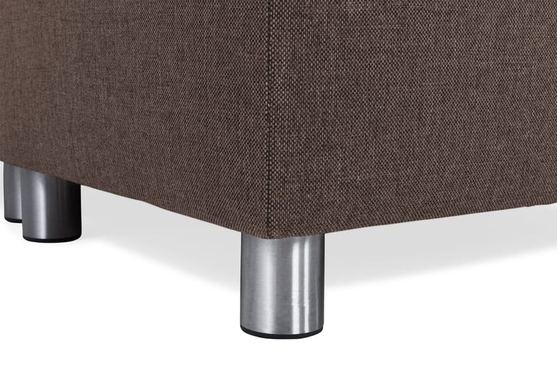 Crazy 5-sits Högervänd U-formad X-Large Soffa med Divan och Schäslong i Tyg - Brun - Möbler - Soffa - U-soffa