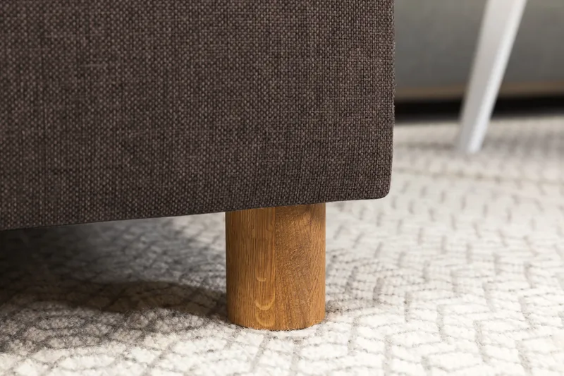 Crazy 5-sits Högervänd U-formad X-Large Soffa med Divan och Schäslong i Tyg - Brun - Möbler - Soffa - U-soffa