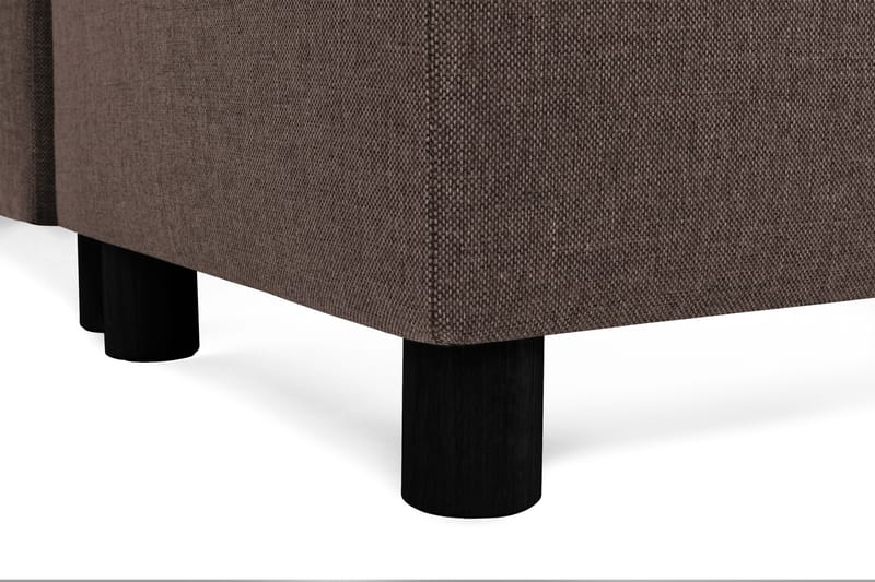 Crazy 5-sits Högervänd U-formad X-Large Soffa med Divan och Schäslong i Tyg - Brun - M�öbler - Soffa - U-soffa