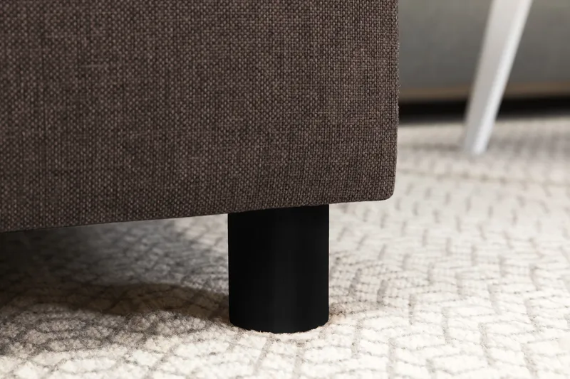 Crazy 5-sits Högervänd U-formad X-Large Soffa med Divan och Schäslong i Tyg - Brun - Möbler - Soffa - U-soffa