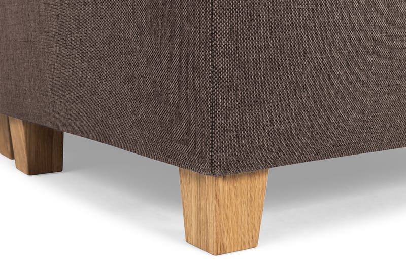 Crazy 5-sits Högervänd U-formad X-Large Soffa med Divan och Schäslong i Tyg - Brun - Möbler - Soffa - U-soffa