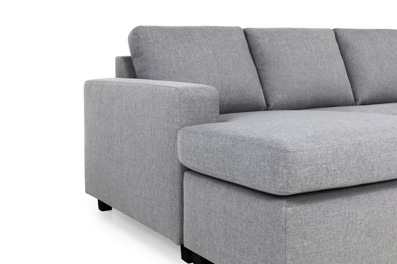 Crazy 5-sits Högervänd U-formad X-Large Soffa med Divan och Schäslong i Tyg - Grå - Möbler - Soffa - U-soffa