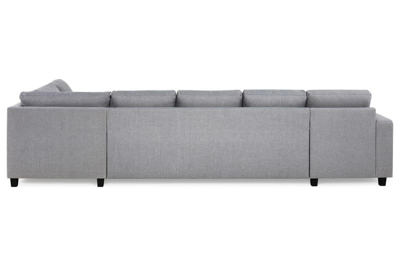 Crazy 5-sits Högervänd U-formad X-Large Soffa med Divan och Schäslong i Tyg - Grå - Möbler - Soffa - U-soffa