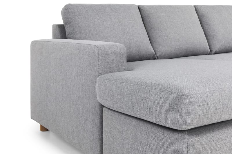 Crazy 5-sits Högervänd U-formad X-Large Soffa med Divan och Schäslong i Tyg - Grå - Möbler - Soffa - U-soffa
