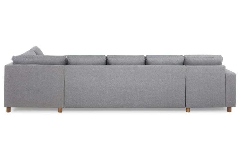 Crazy 5-sits Högervänd U-formad X-Large Soffa med Divan och Schäslong i Tyg - Grå - Möbler - Soffa - U-soffa