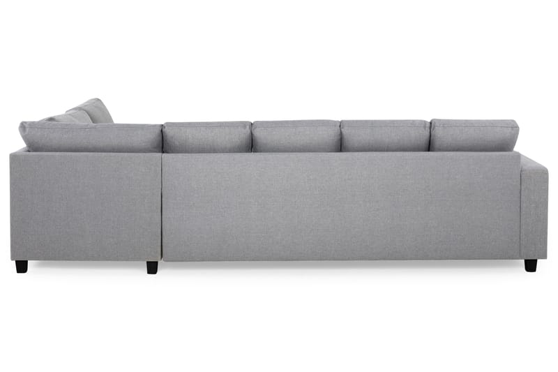 Crazy 5-sits Högervänd U-formad X-Large Soffa med Divan och Schäslong i Tyg - Grå - Möbler - Soffa - U-soffa