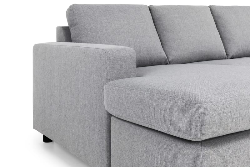 Crazy 5-sits Högervänd U-formad X-Large Soffa med Divan och Schäslong i Tyg - Grå - Möbler - Soffa - U-soffa