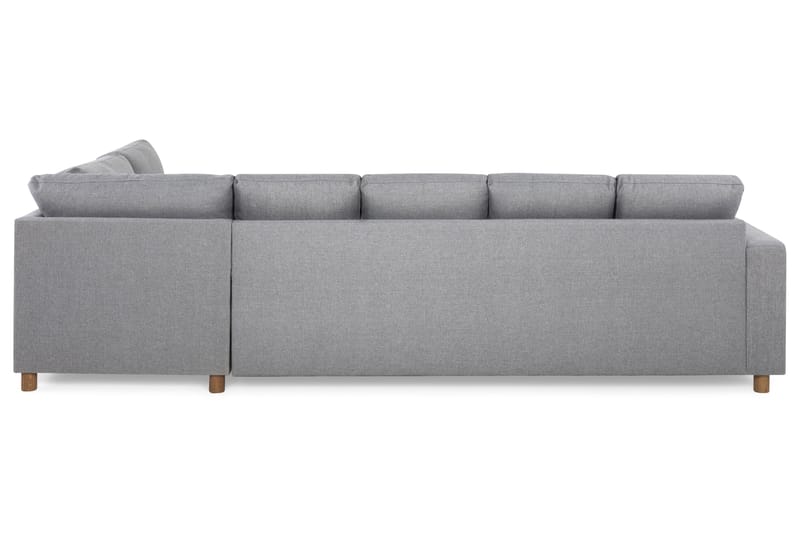 Crazy 5-sits Högervänd U-formad X-Large Soffa med Divan och Schäslong i Tyg - Grå - Möbler - Soffa - U-soffa