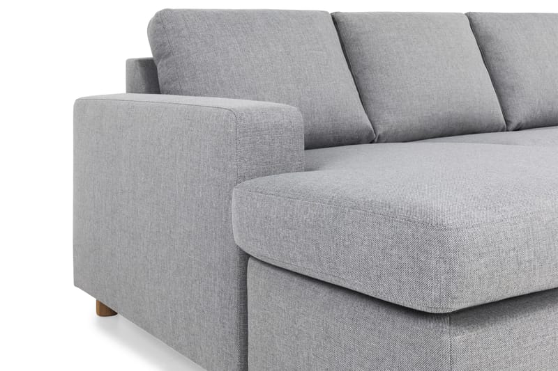 Crazy 5-sits Högervänd U-formad X-Large Soffa med Divan och Schäslong i Tyg - Grå - Möbler - Soffa - U-soffa