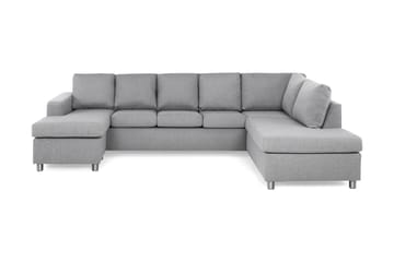 Crazy 5-sits Högervänd U-formad X-Large Soffa med Divan och Schäslong i Tyg