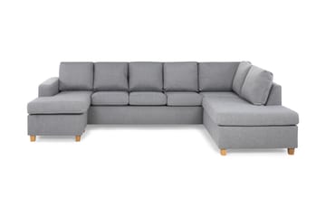 Crazy 5-sits Högervänd U-formad X-Large Soffa med Divan och Schäslong i Tyg